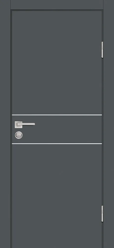 Межкомнатная дверь P-15 Графит матовый